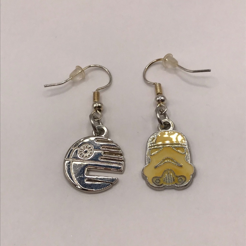 Vintage Star Wars Charm Earrings - Picture 1 of 4